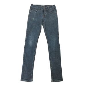 Social Collision Rude Blip Service Dark Blue Button Fly Jeans Sz 28x32 (Read)